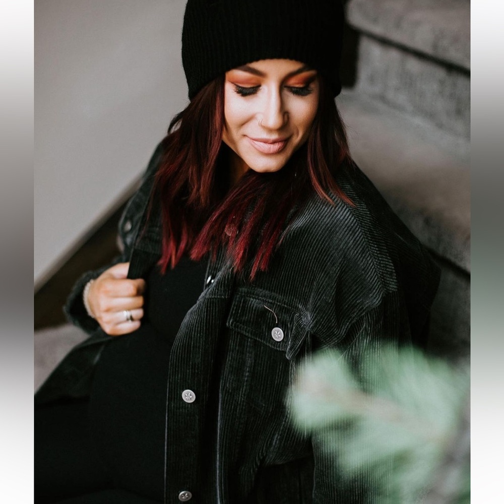 Chelsea DeBoer corduroy Shacket